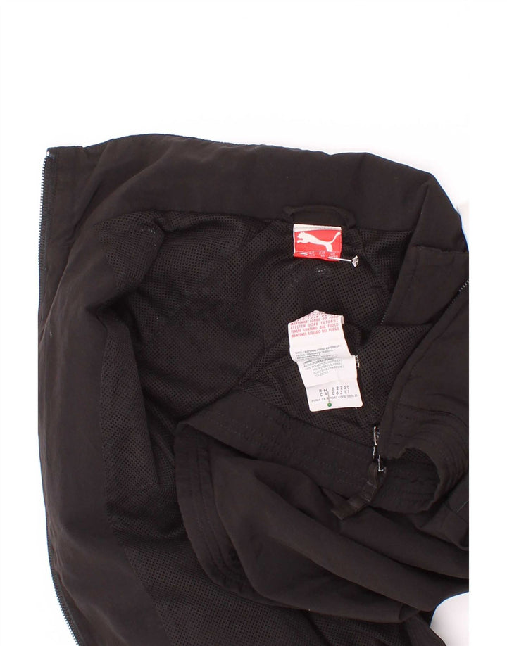 Jaqueta Puma Boys Graphic Tracksuit Top 9-10 Anos Preto Colorblock