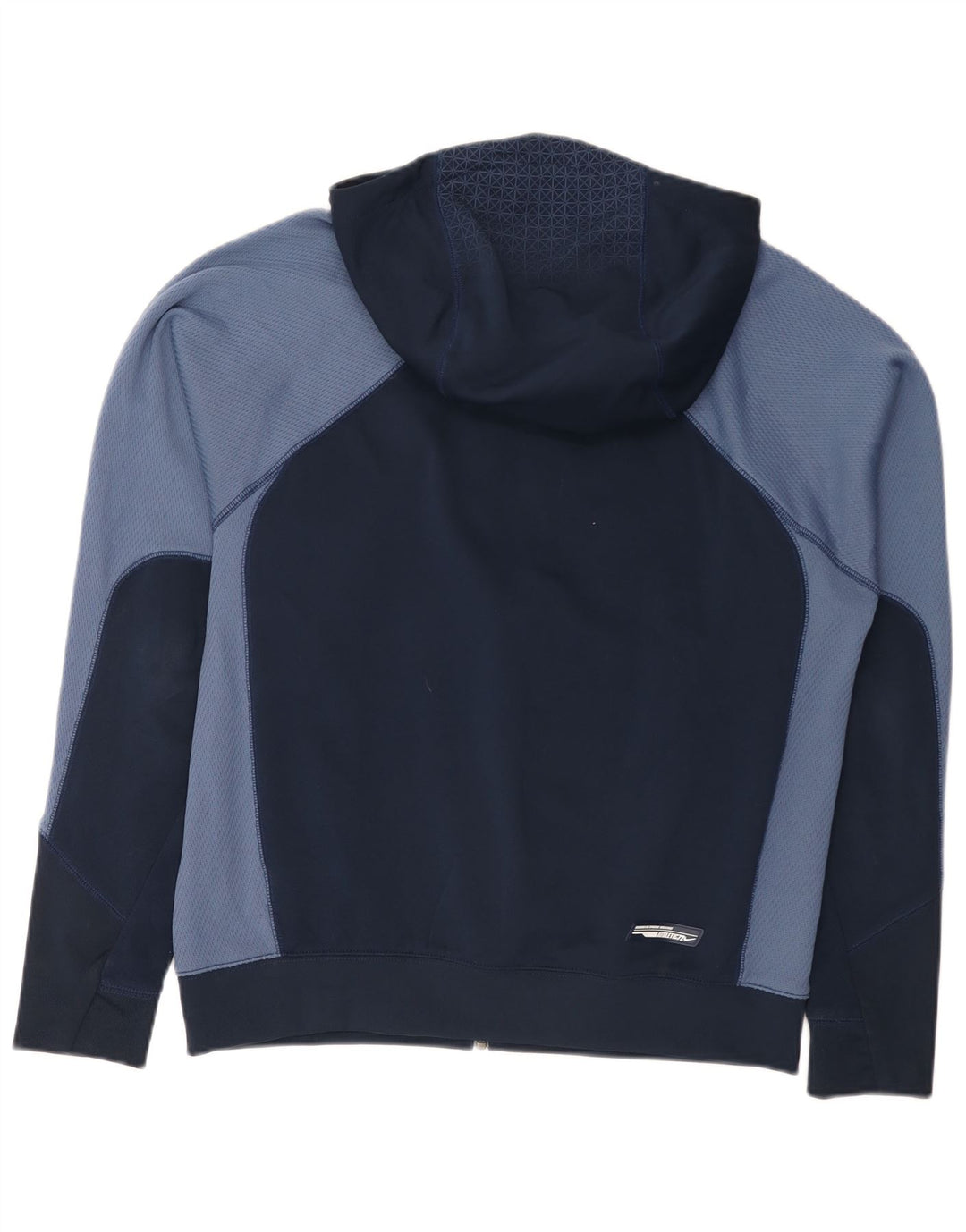 Jaqueta masculina Nike Graphic com capuz e moletom médio azul marinho Colourblock