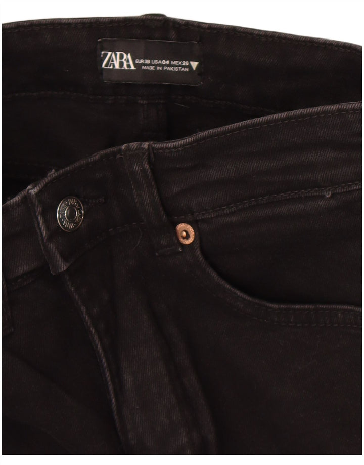 Calça jeans feminina Zara Bootcut EU 36 XS W26 L25 preta