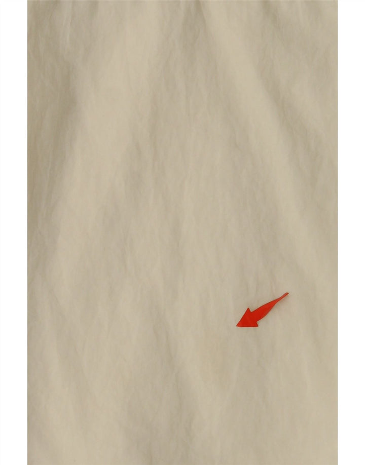 NIKE Mens Graphic Hooded Tracksuit Top Jacket Pequeno Off White Nylon