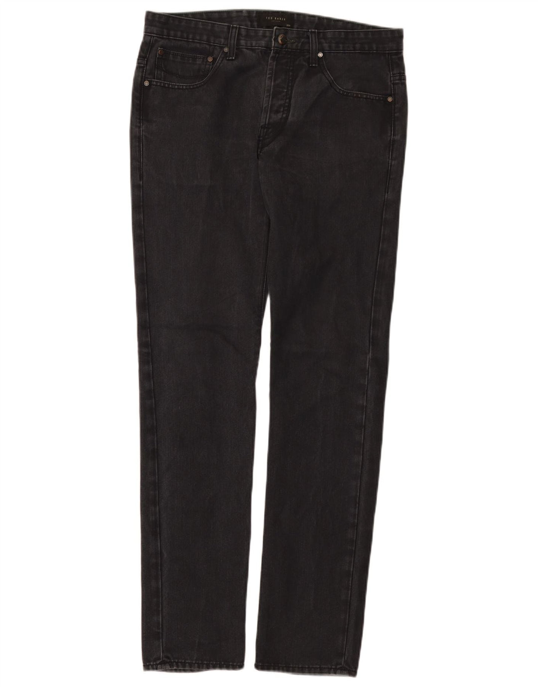 Jeans slim feminino Ted Baker W30 L31 algodão preto