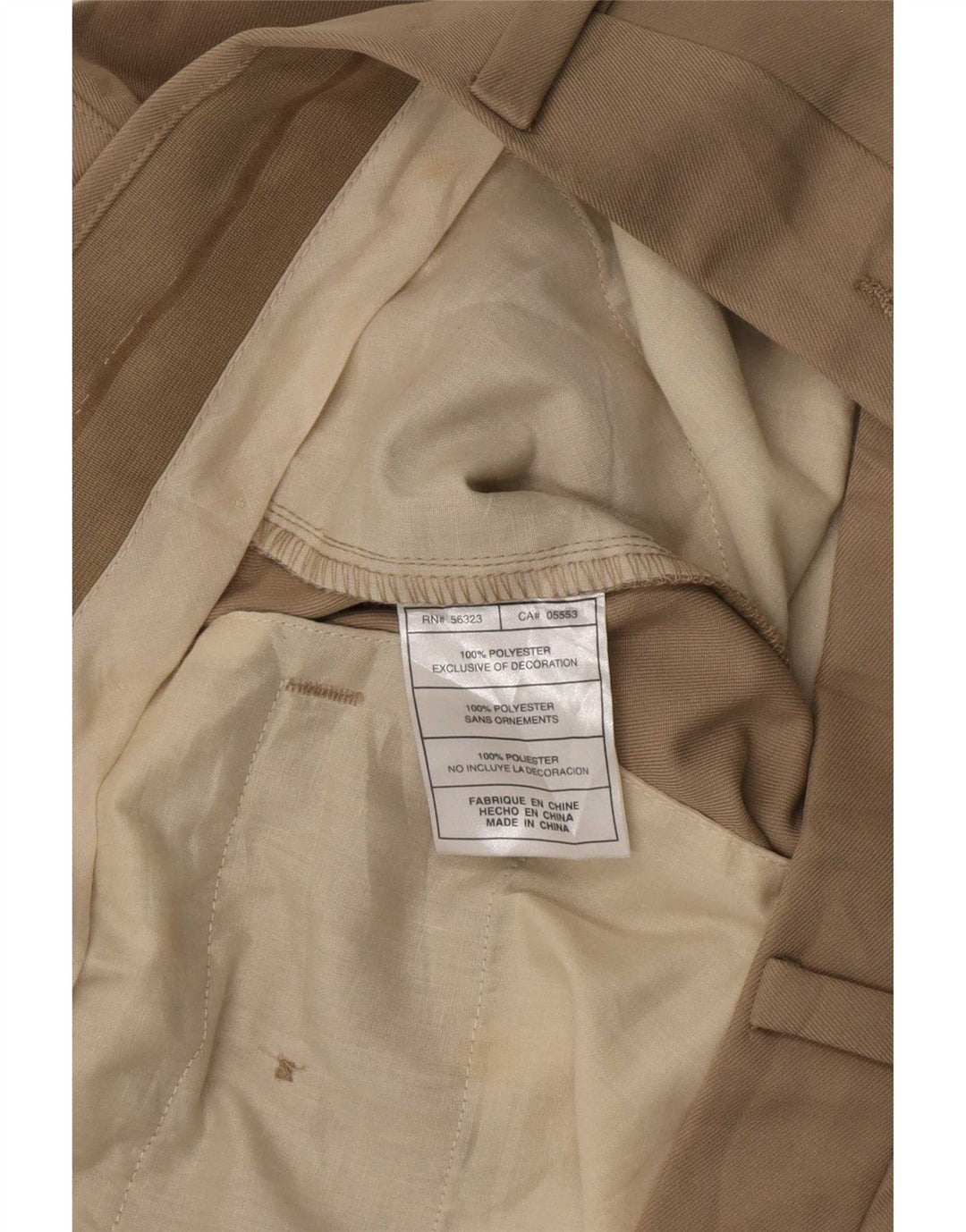 Shorts Nike Masculino Fit Dry Chino W36 Grande Poliéster Cáqui