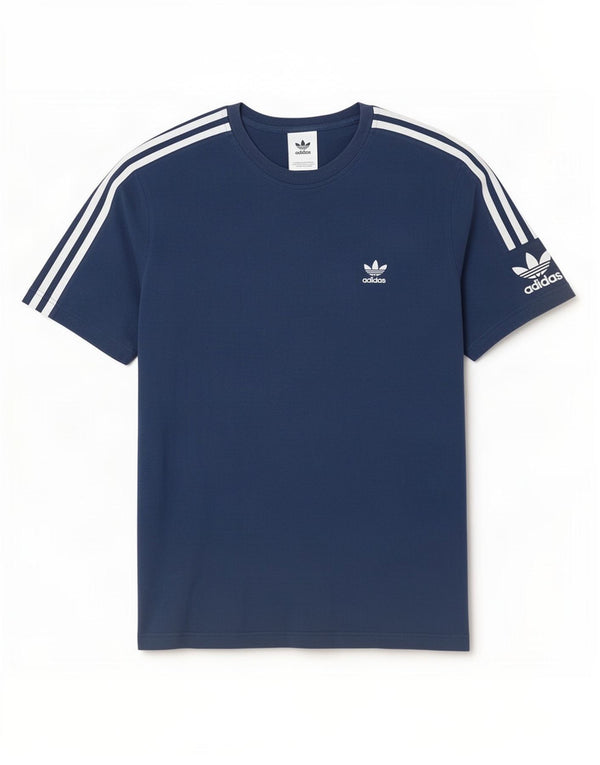 Adidas Mens Graphic T-Shirt Top XL Azul Marinho Algodão