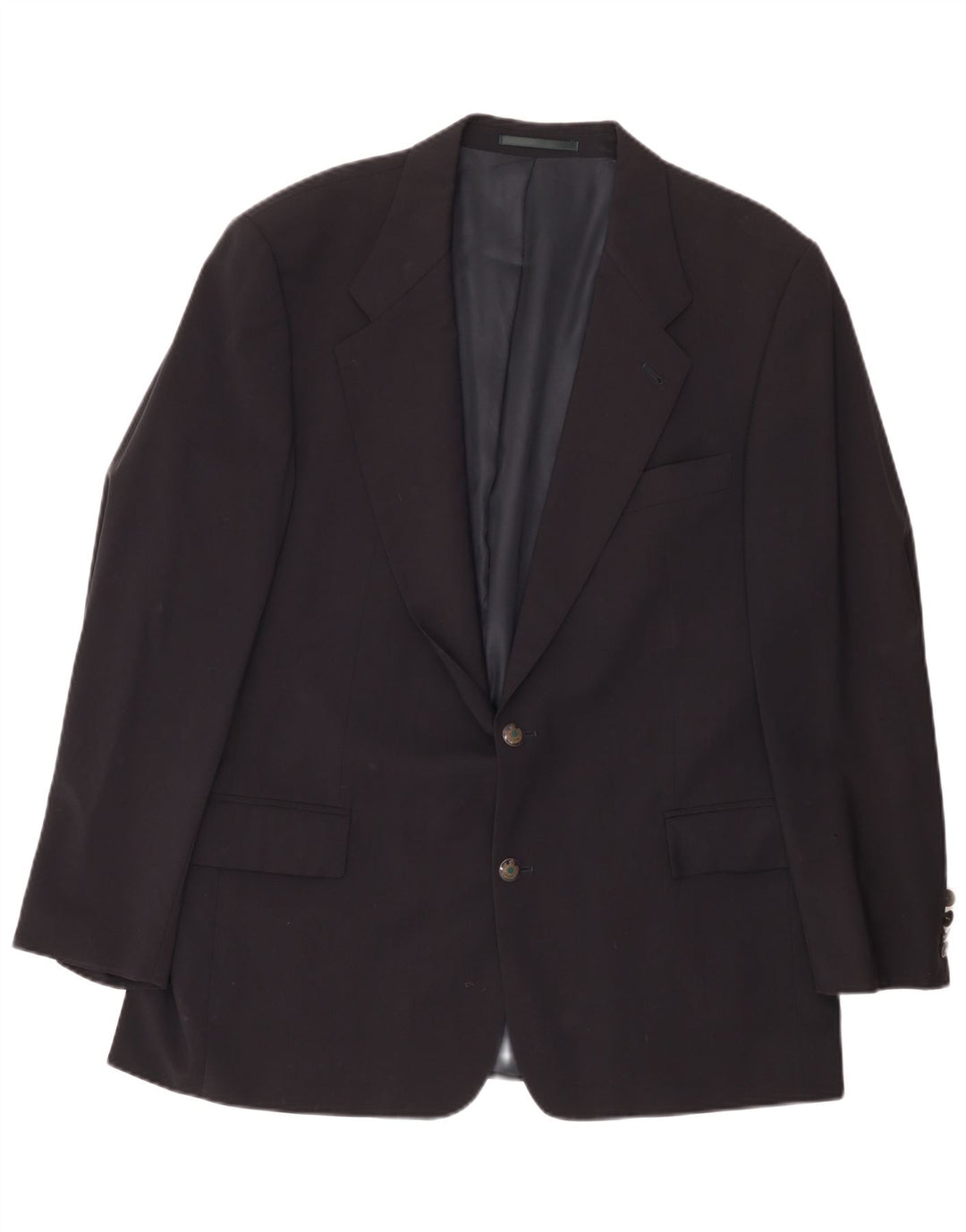 Jaqueta Blazer Masculina Hugo Boss com 2 Botões EU 54 2XL Lã Preta