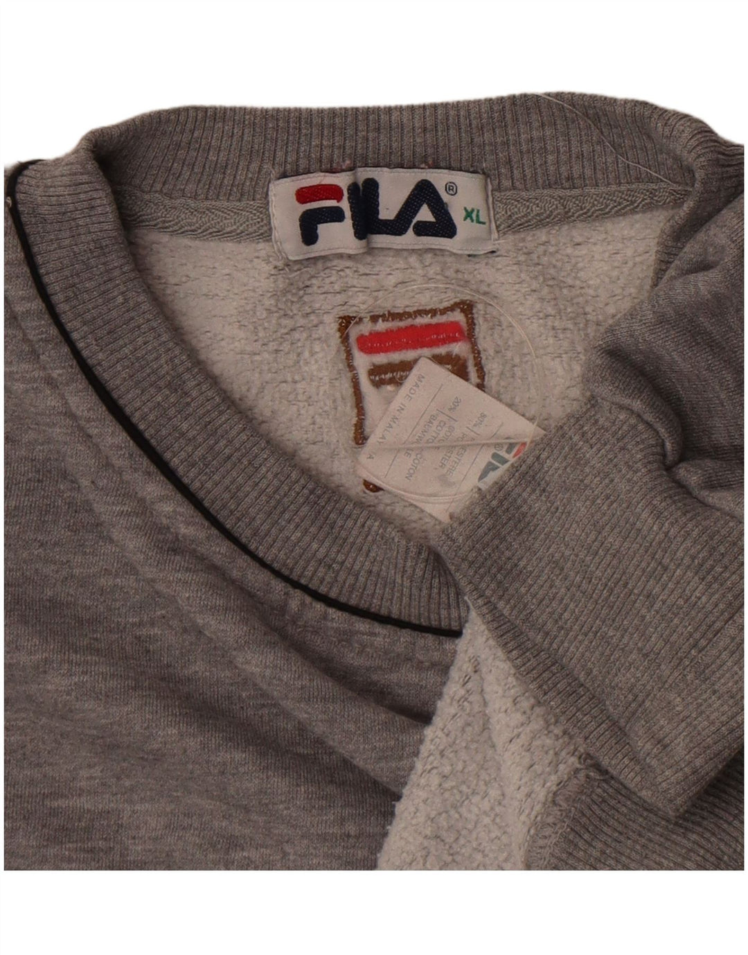 Fila moletom feminino oversized jumper UK 18 XL cinza poliéster