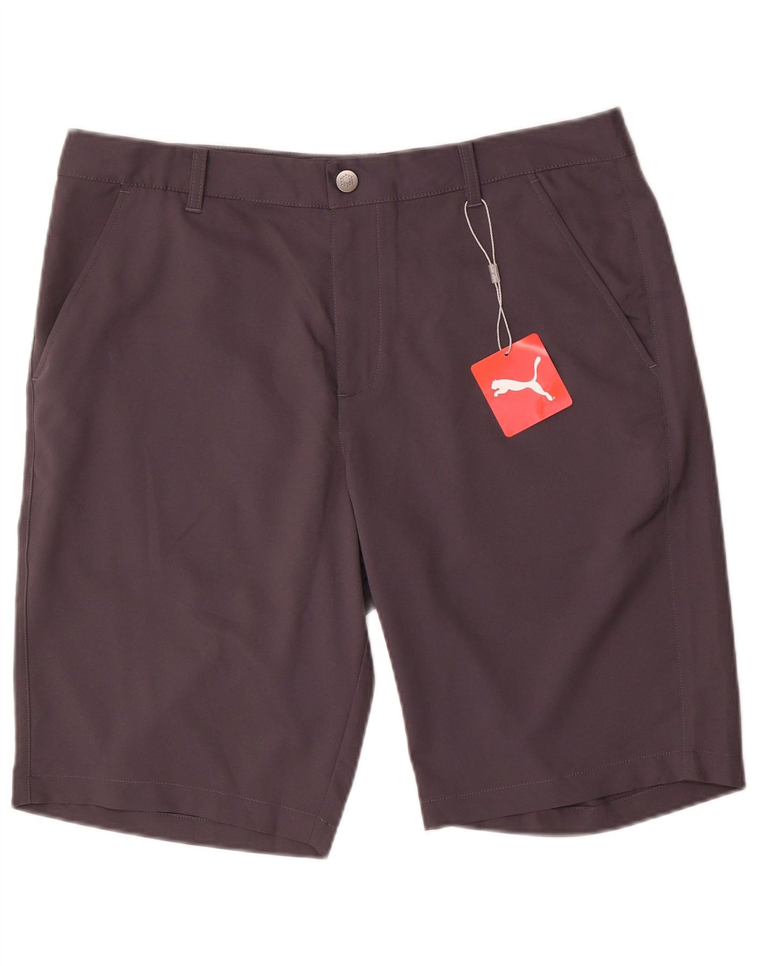Shorts Chino Masculino Puma W34 Grande Poliéster Cinza