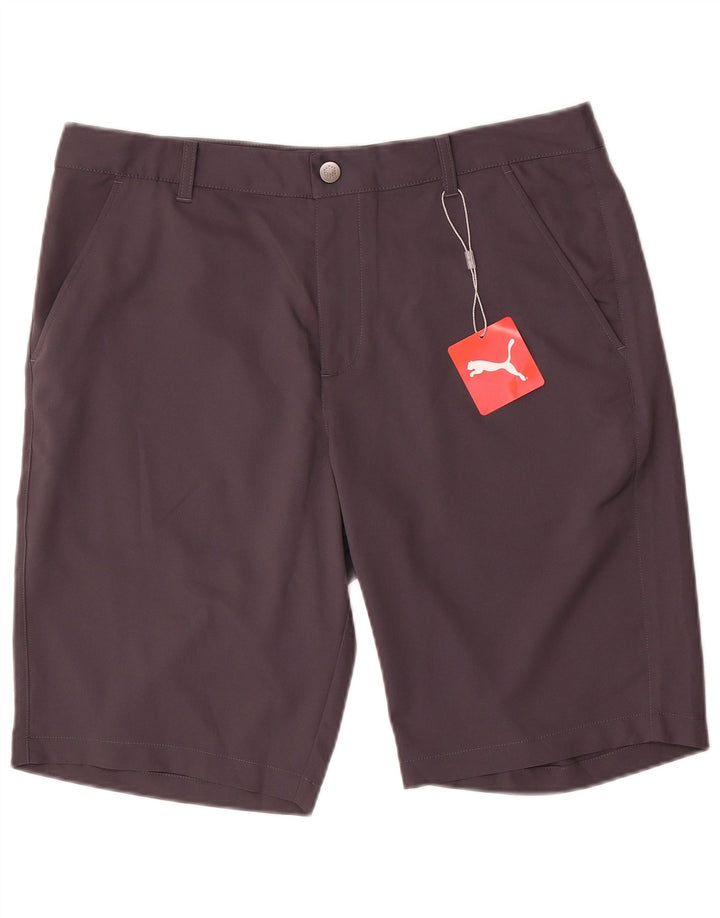 Shorts Chino Masculino Puma W34 Grande Poliéster Cinza