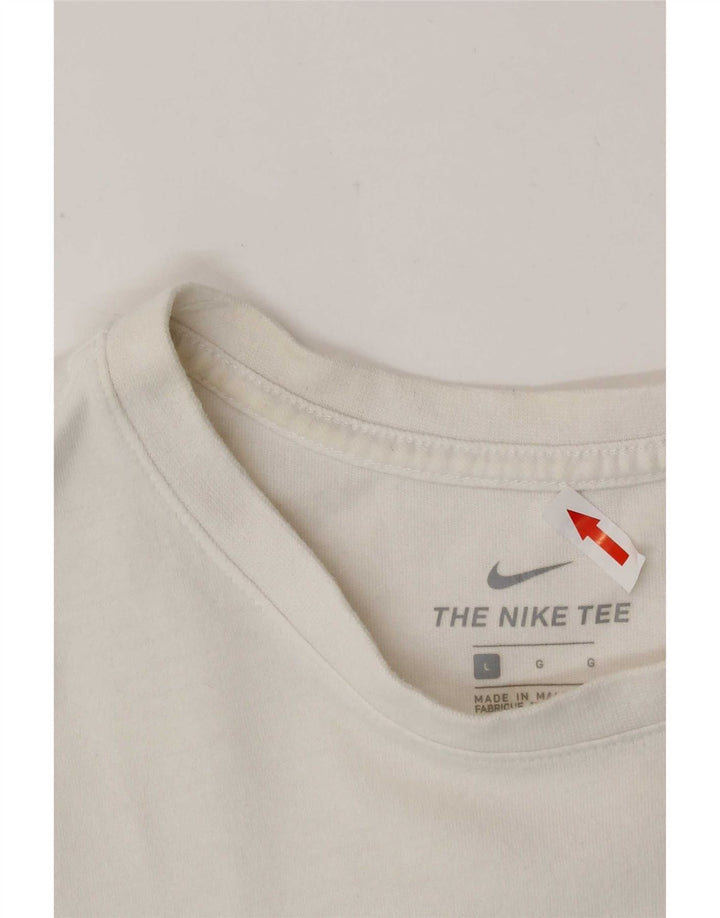 Camiseta masculina Nike grande algodão branco