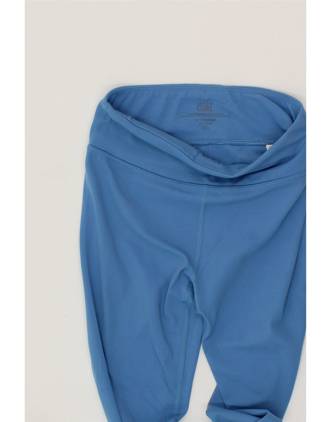 ATHLETA Girls Leggings 11-12 Years Large Blue Nylon Vintage Athleta and Second-Hand Athleta from Messina Hembry 