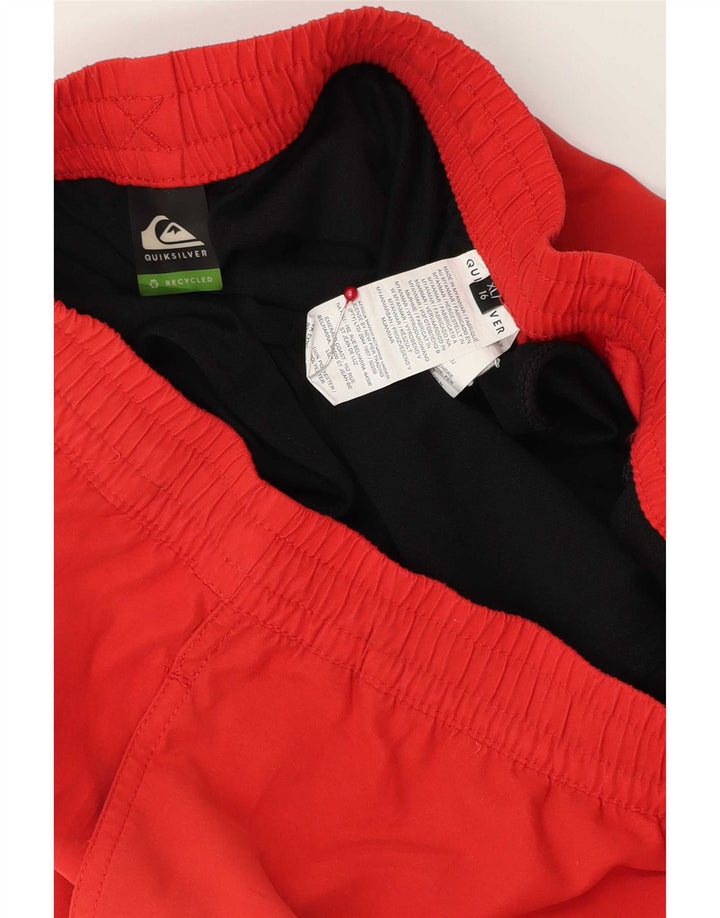 Calções de banho Quiksilver Meninos 15-16 Anos XL Vermelho Poliéster