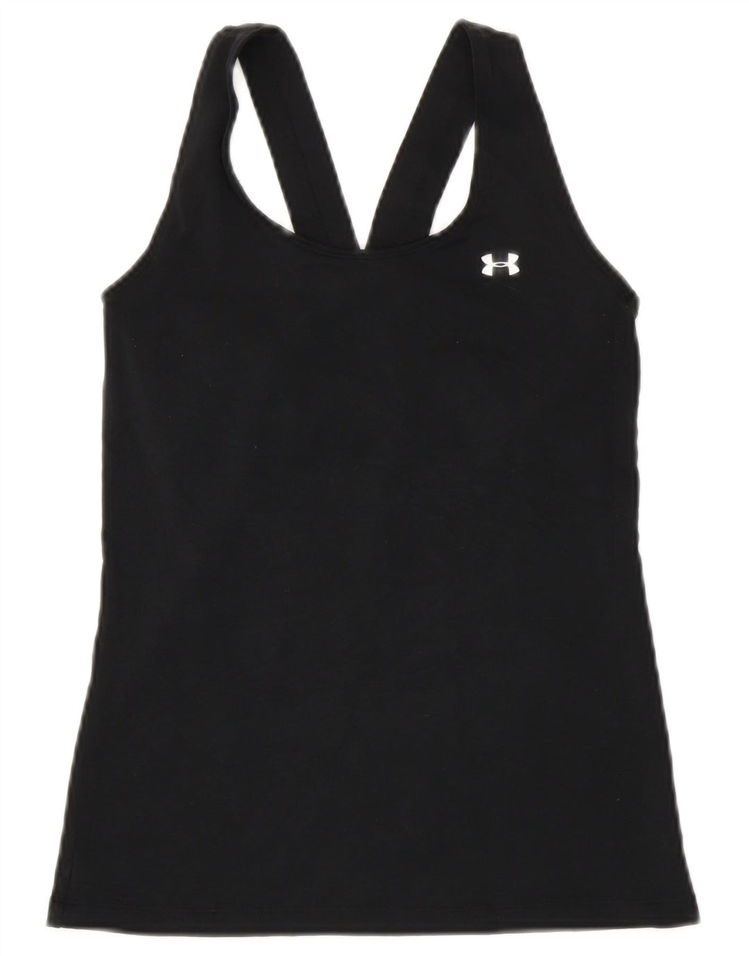 Under Armour Womens Heat Gear Vest Top UK 8 Pequeno Poliéster Preto