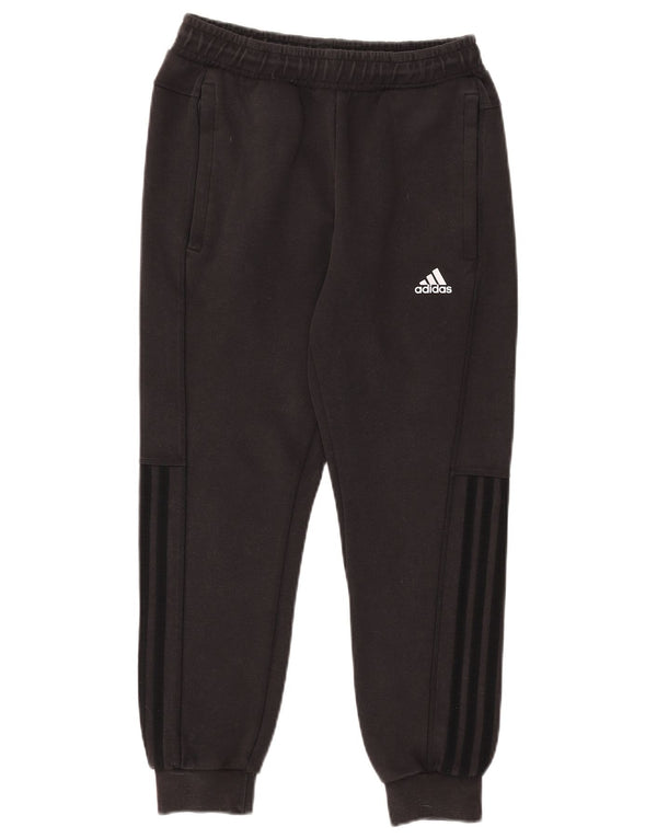 ADIDAS Womens Tracksuit Pants Joggers UK 10 Pequeno Algodão Preto