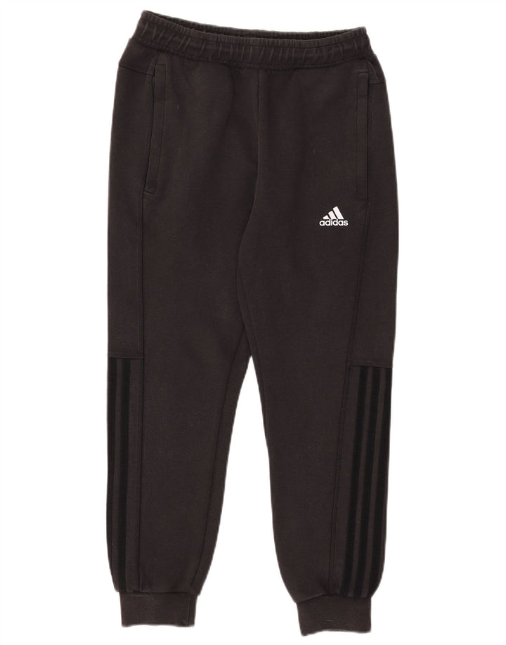 ADIDAS Womens Tracksuit Pants Joggers UK 10 Pequeno Algodão Preto