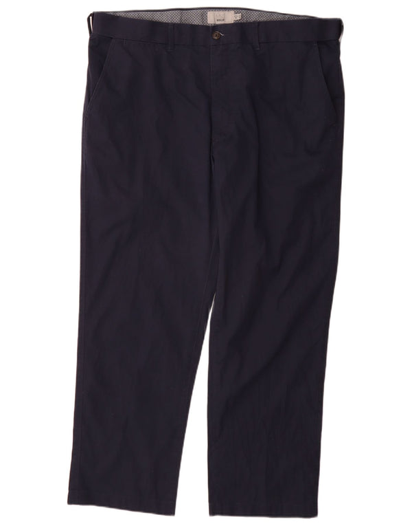 Calça Chino Masculina Marks & Spencer Regular Fit W38 L29 Algodão Azul Marinho