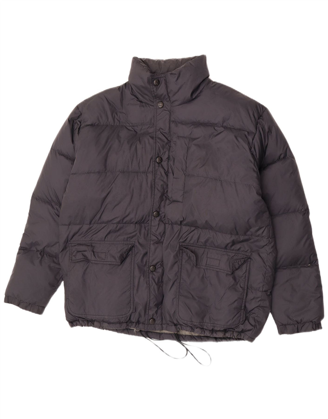 Jaqueta masculina acolchoada com capuz SALEWA UK 40 grande poliamida azul marinho