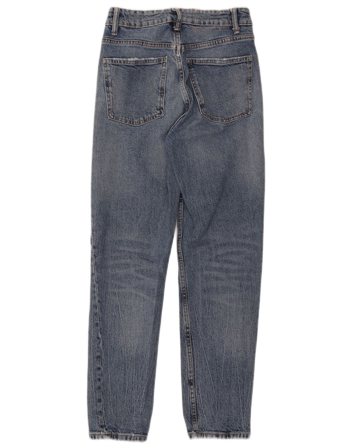 Zara Jeans Slim Feminino EU 34 2XS W24 L27 Azul Algodão