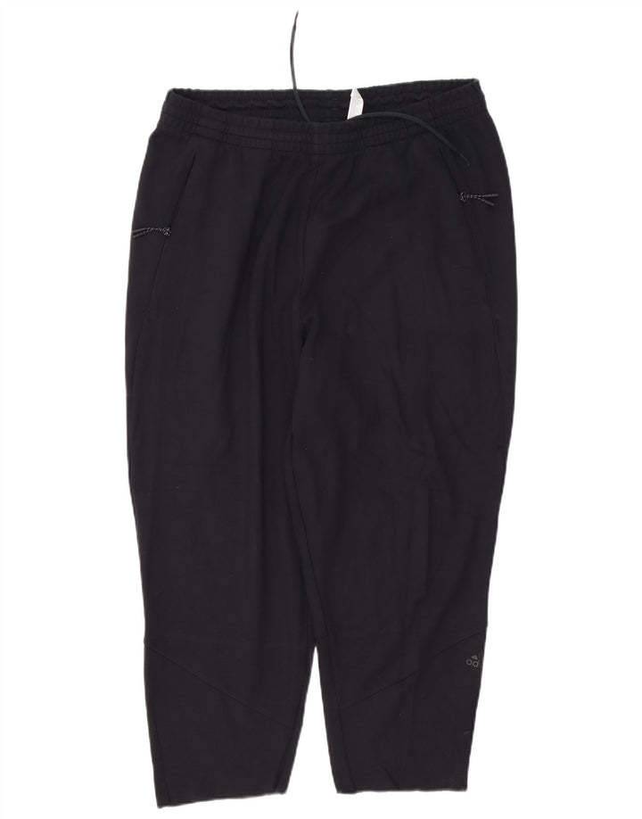 Calças de treino masculinas Adidas grandes de algodão preto