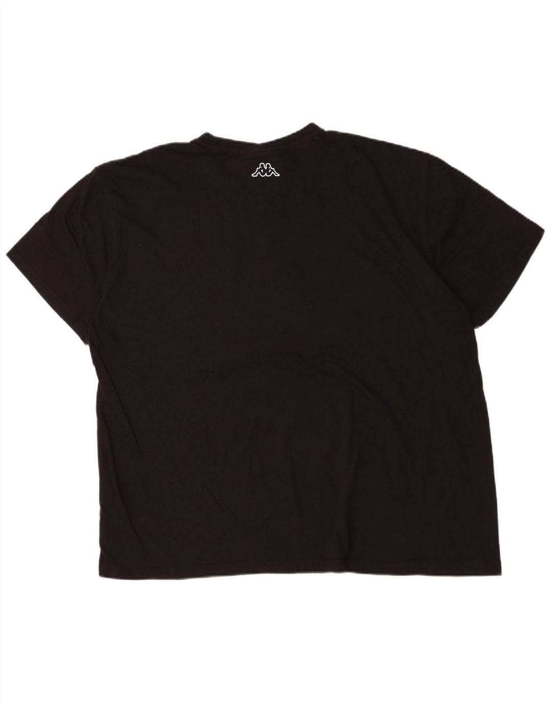Camiseta gráfica masculina Kappa Top 4XL algodão preto