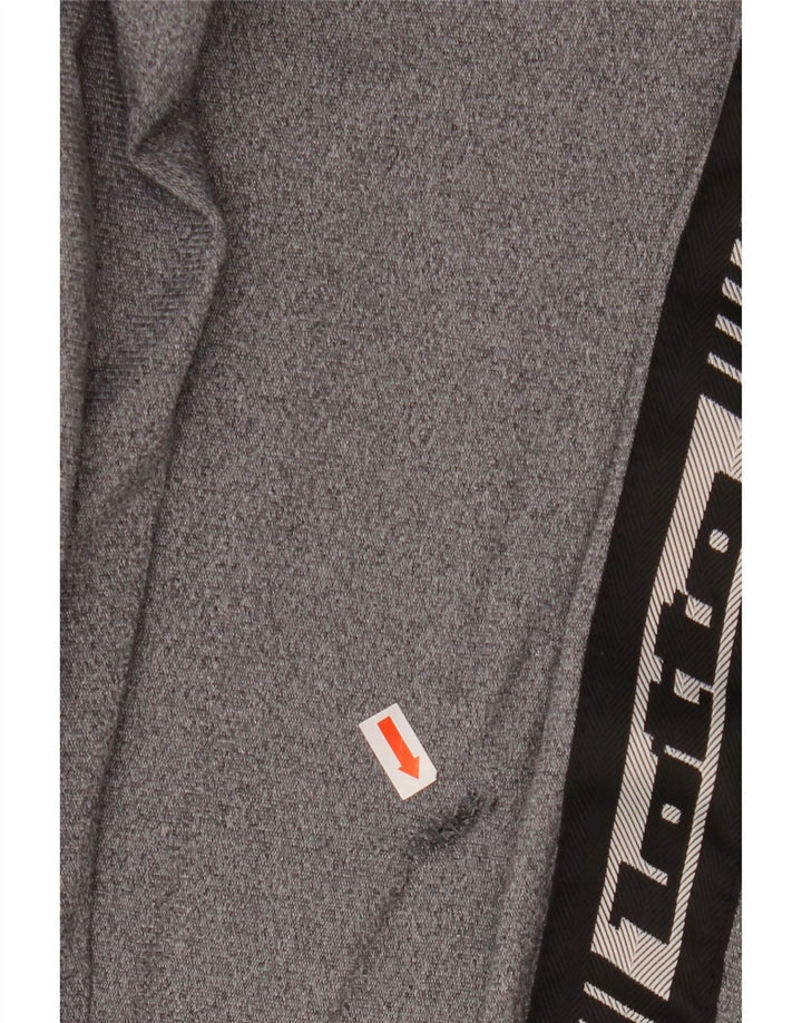 Calça de treino masculina Lotto Graphic cinza médio bloco colorido
