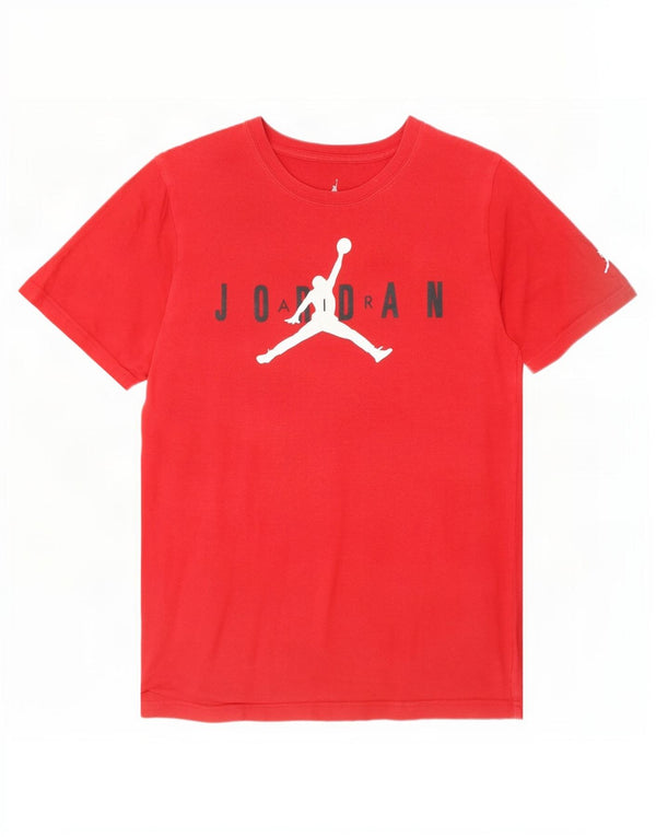 Camiseta Jordan Boys Graphic Top 13-14 Anos XL Vermelho Algodão