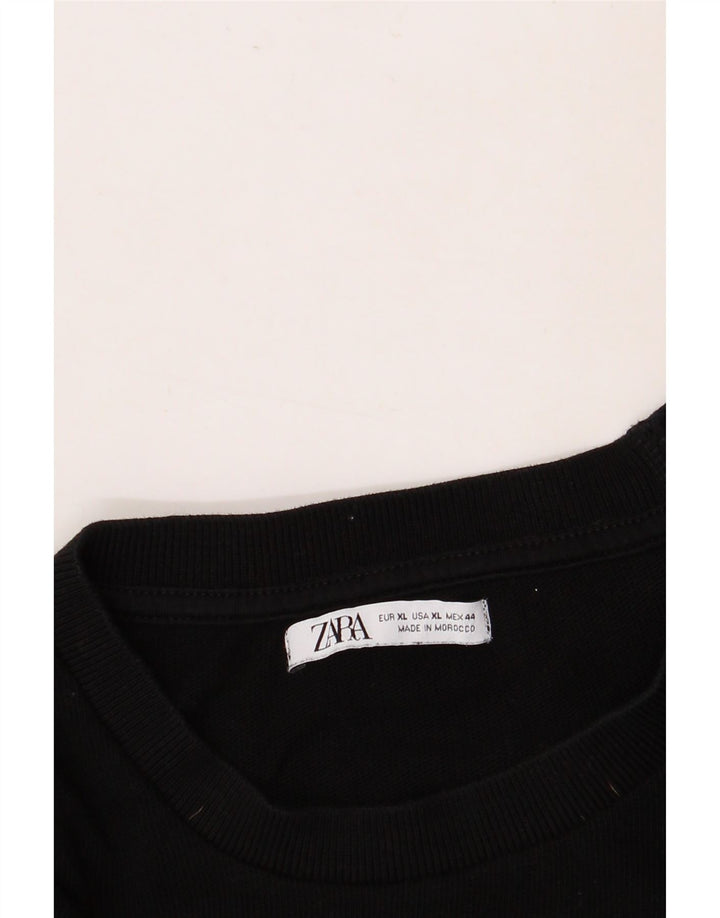 Camiseta masculina ZARA XL preta