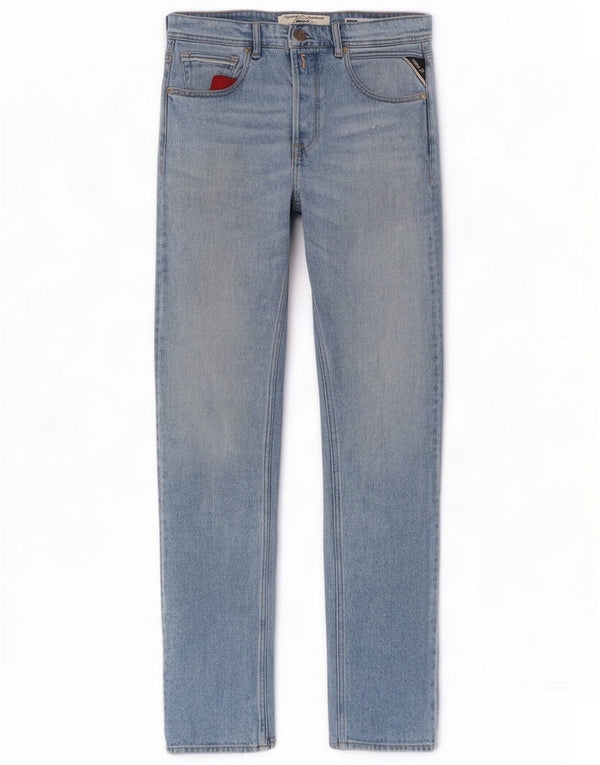 Replay Mens Grover Straight Jeans W31 L35 Azul