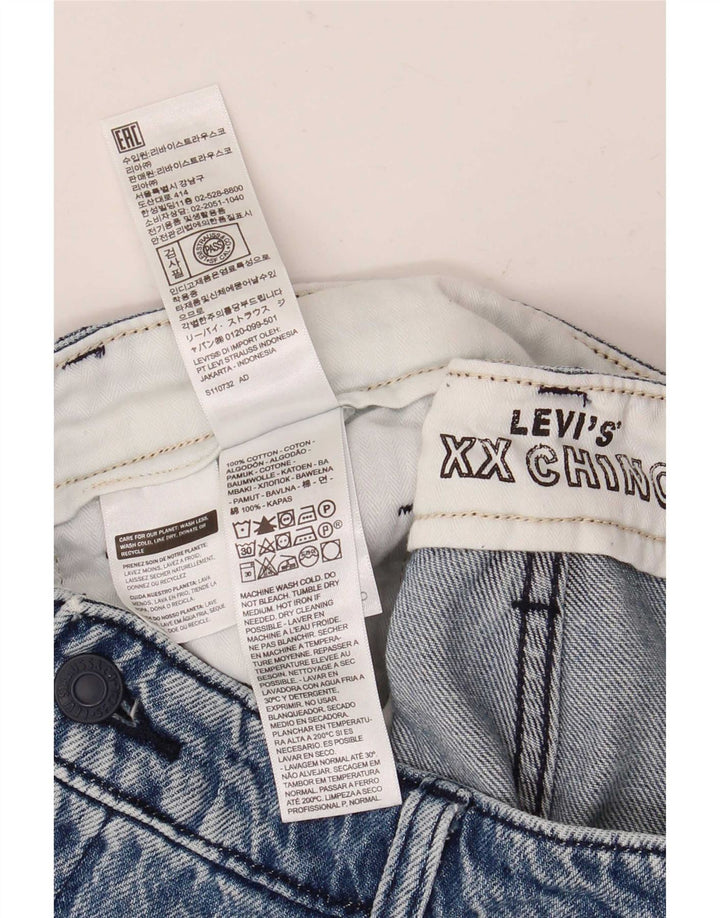 Shorts jeans feminino Levi's W34 grande algodão azul