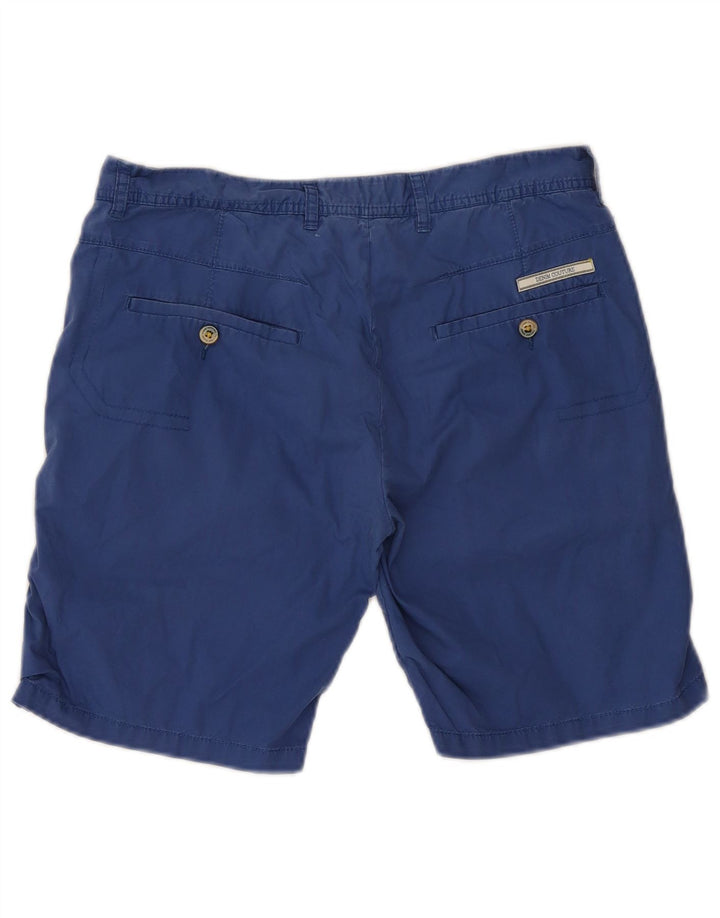 Zara Mens Chino Shorts EU 38 Pequeno W30 Azul