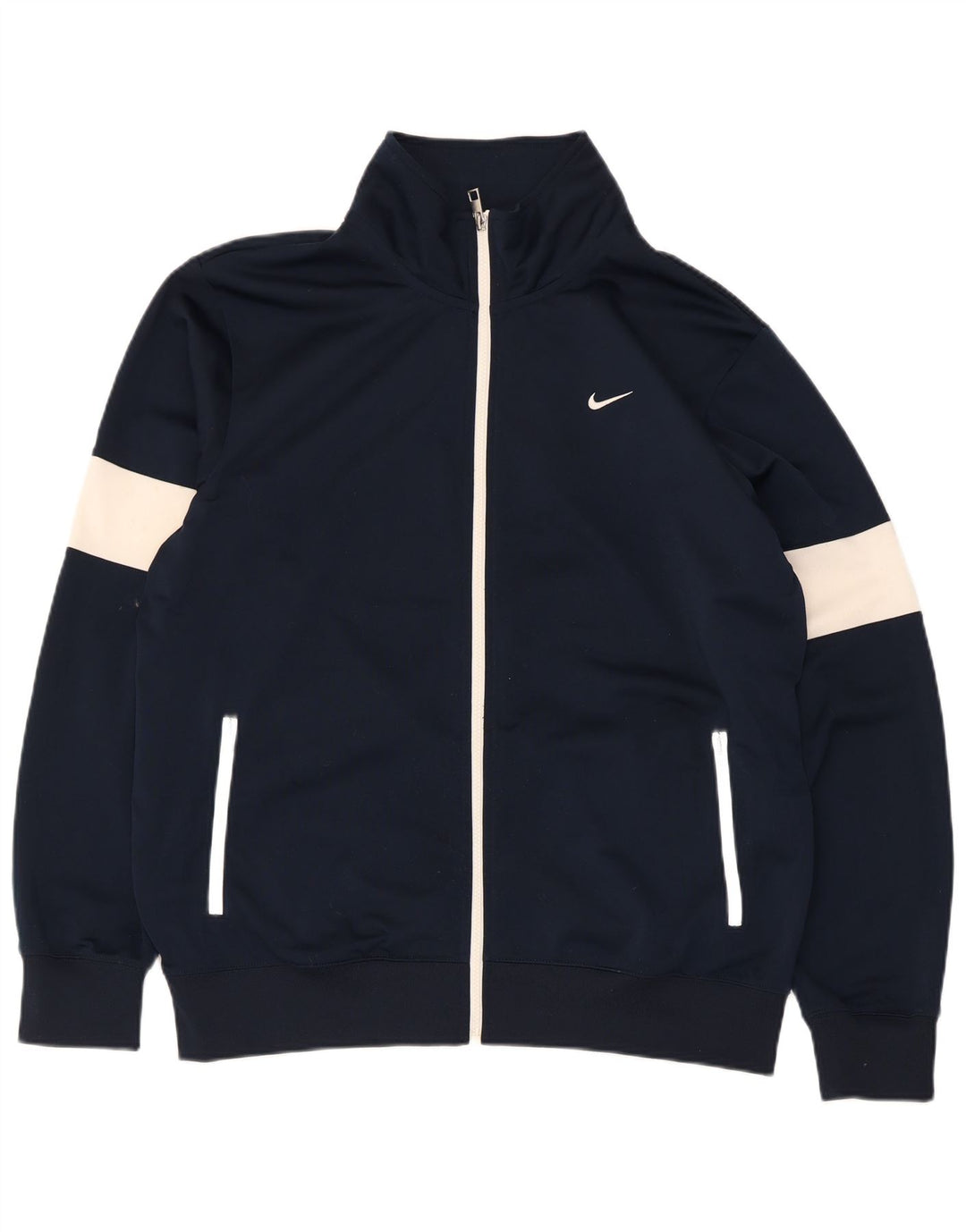 Jaqueta masculina Nike Regular Fit agasalho grande bloco colorido azul marinho