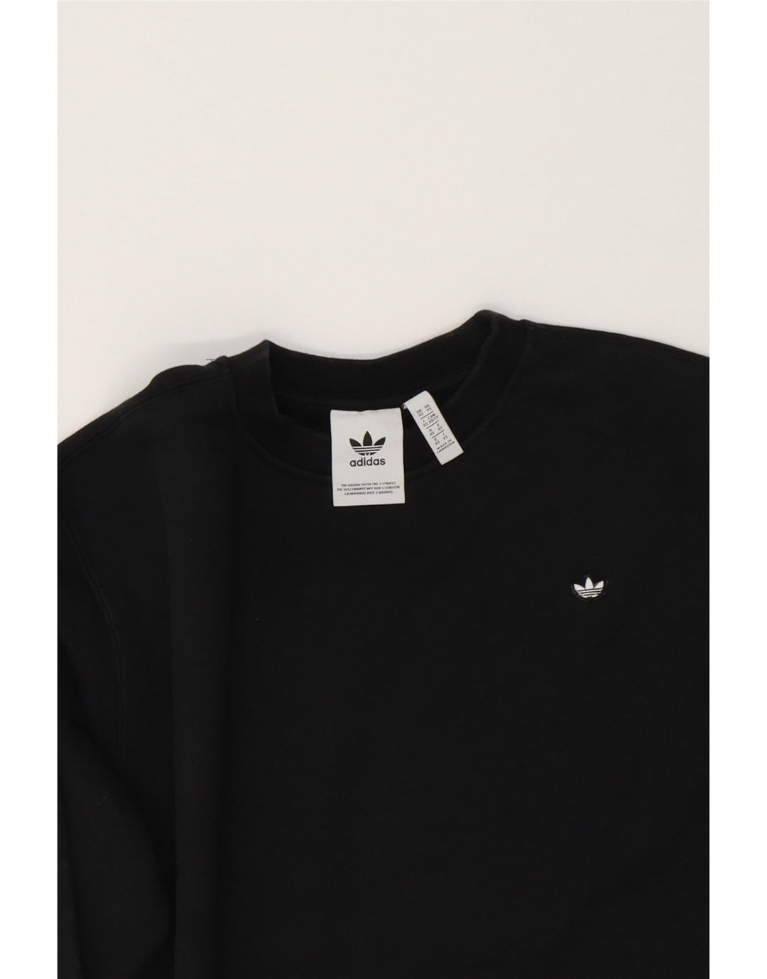 ADIDAS Mens Sweatshirt Jumper XS Black Cotton Vintage Adidas and Second-Hand Adidas from Messina Hembry 