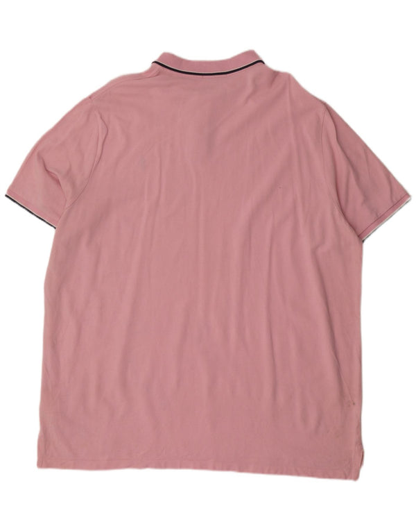 Polo Ralph Lauren Camisa masculina clássica de ajuste 2XL algodão listrado rosa