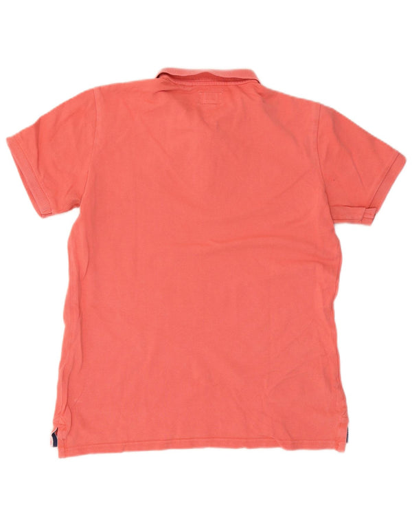 Camisa polo masculina Superdry médio algodão rosa