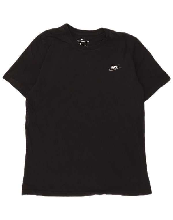 Camiseta Nike masculina gráfica Top médio algodão preto