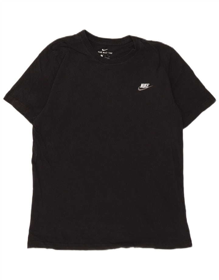 Camiseta Nike masculina gráfica Top médio algodão preto