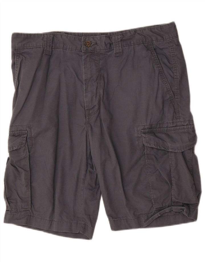 Shorts cargo masculino Marks & Spencer W34 grande algodão cinza