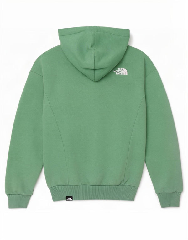 Suéter feminino com capuz The North Face gráfico solto UK 6 XS algodão verde