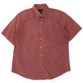 Camisa masculina Dockers de manga curta e ajuste regular tamanho 16 1/2 grande algodão vermelho