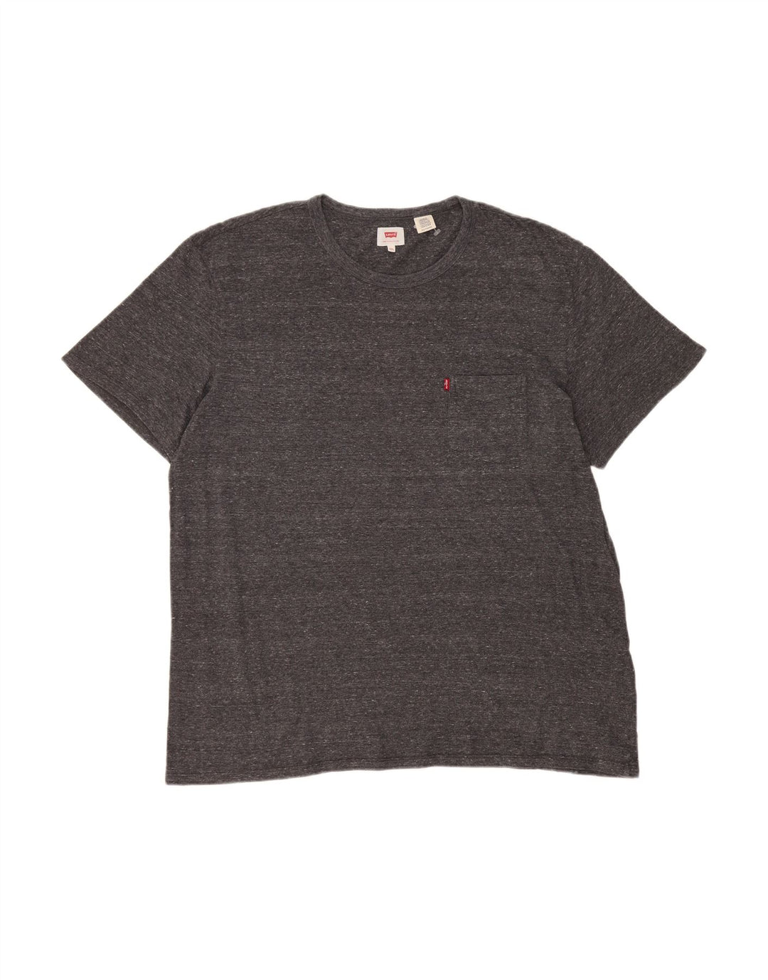 Camiseta masculina LEVI'S Top 2XL algodão manchado cinza