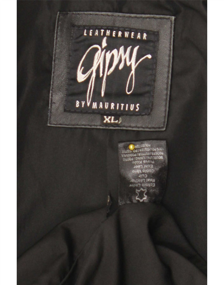 Gipsy by Mauritius Jaqueta blazer masculina de 3 botões Reino Unido 42 XL preta