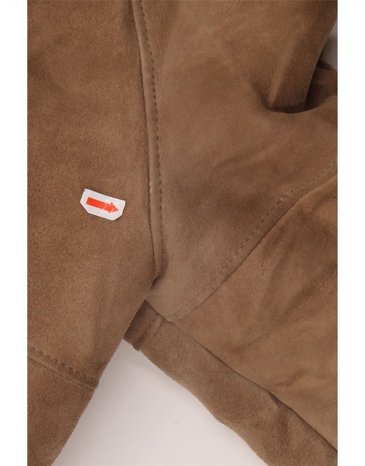 Casaco feminino vintage de shearling EU 42 grande shearling bege