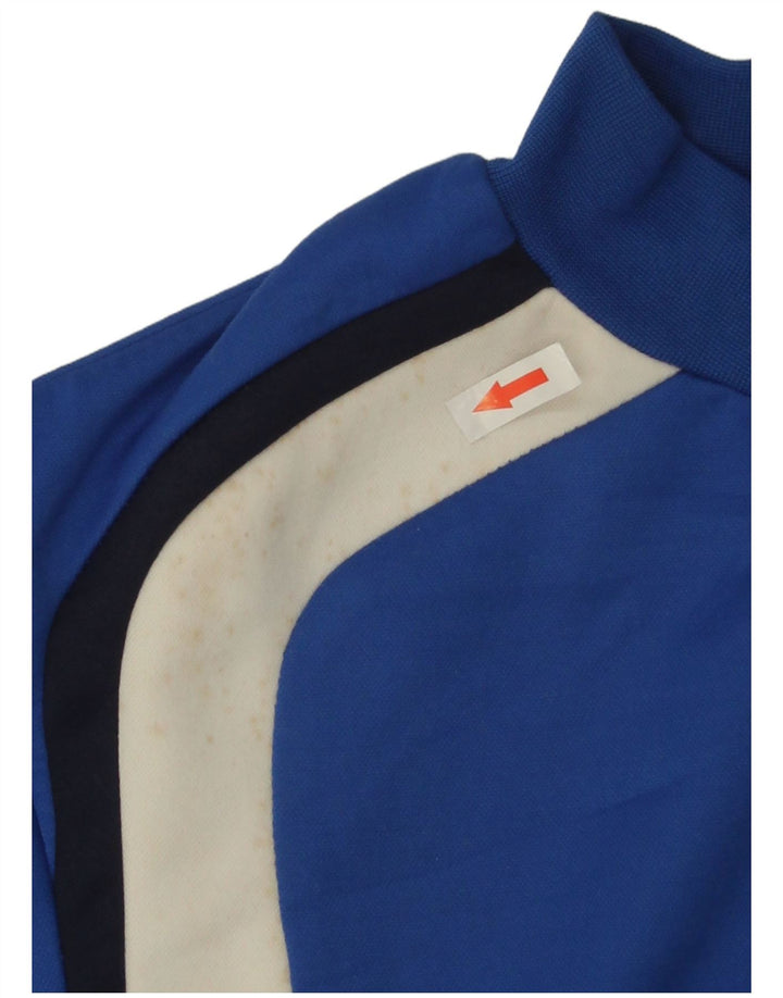 Diadora Mens Moletom Jumper Pequeno Azul Colorblock Poliéster