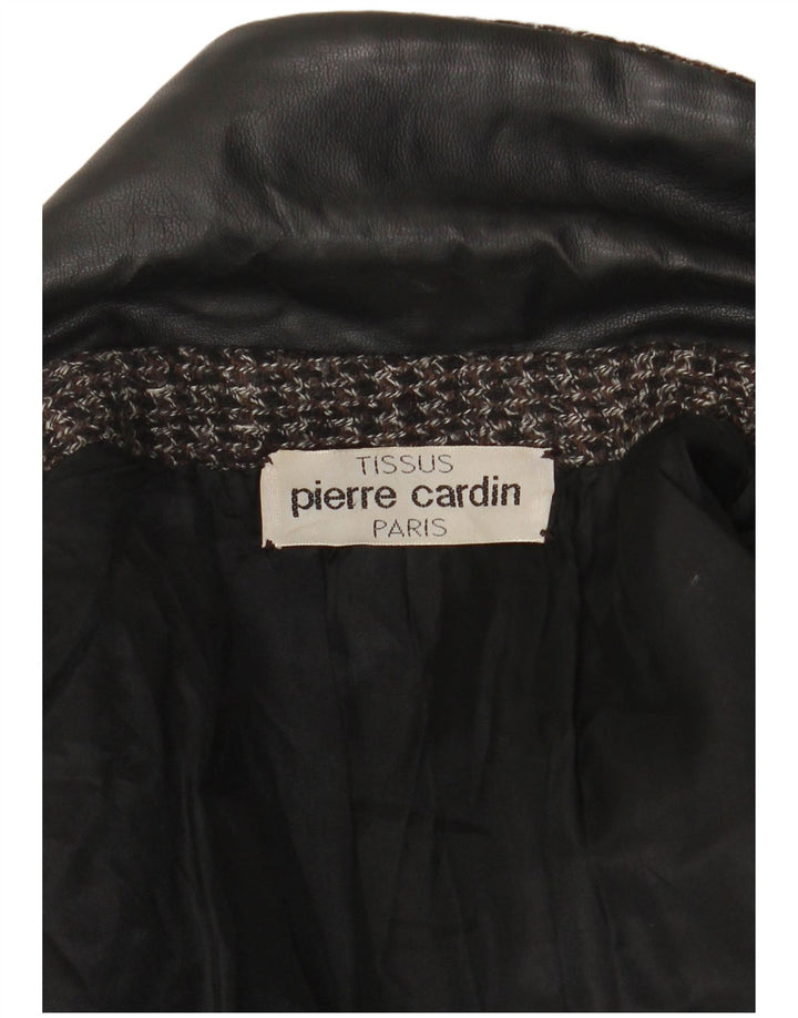 Sobretudo feminino Pierre Cardin Reino Unido 10 pequeno preto manchado