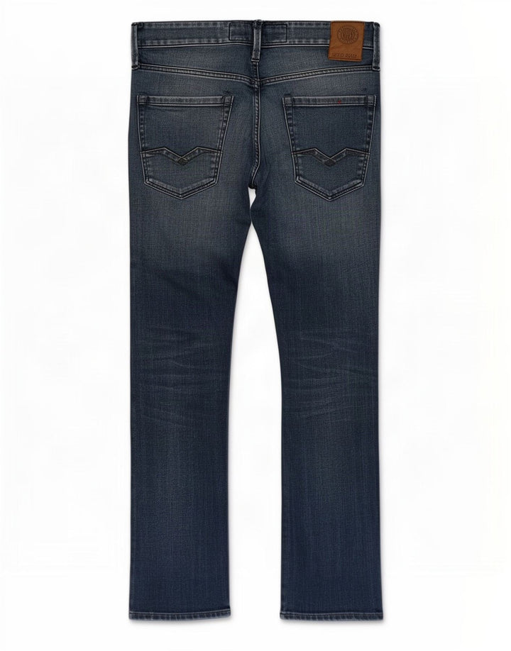 Replay Mens Waitom Straight Jeans W31 L30 Azul Algodão