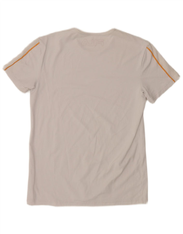 Camiseta feminina FILA UK 10 pequena viscose branca