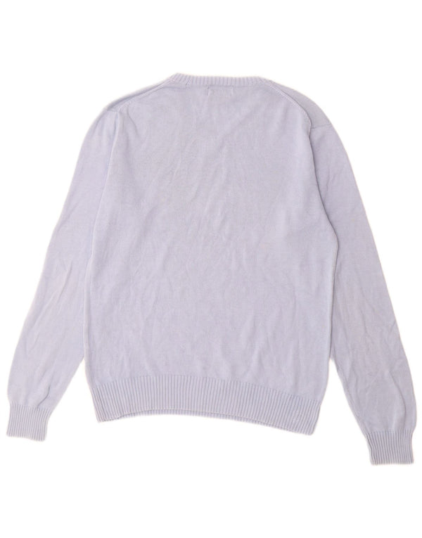 Suéter masculino POLO RALPH LAUREN com decote em V 13-14 anos XL algodão azul