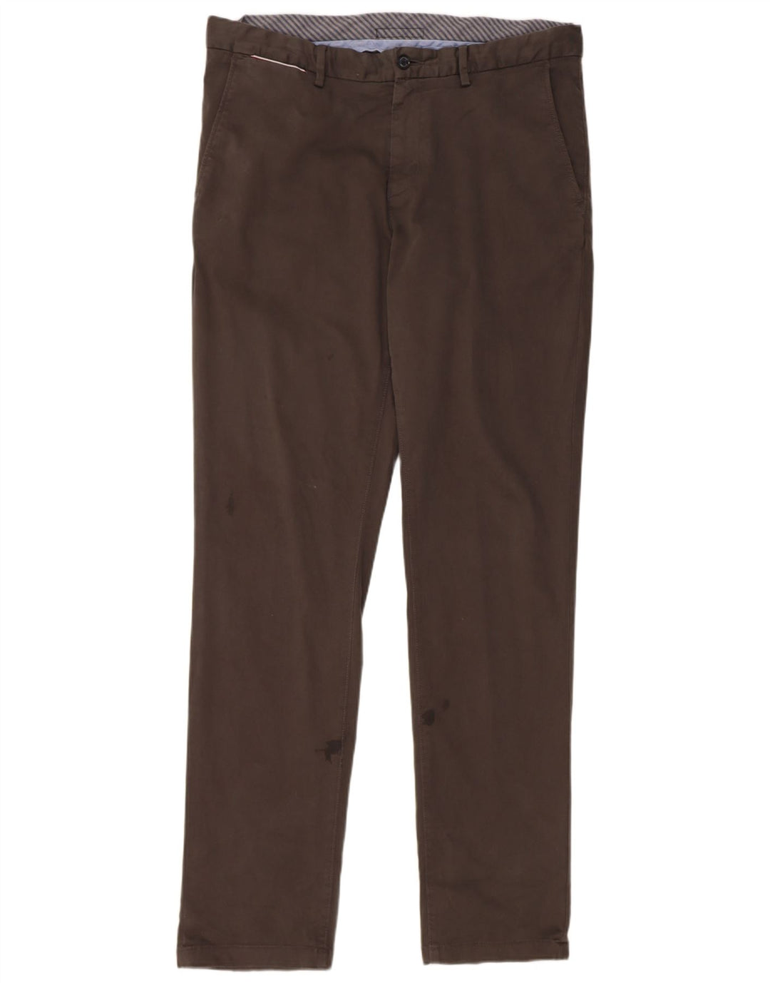 Calça Chino Masculina TOMMY HILFIGER Flex Slim W36 L34 Algodão Marrom