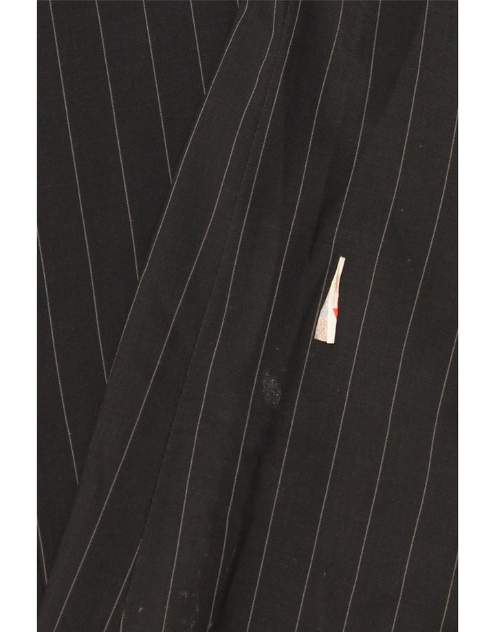 Jaqueta Blazer Masculina Armani Collezioni com 3 Botões IT 52 Riscas Pretas Grandes