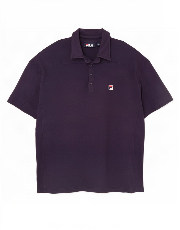 Camisa polo masculina Fila XL azul marinho algodão