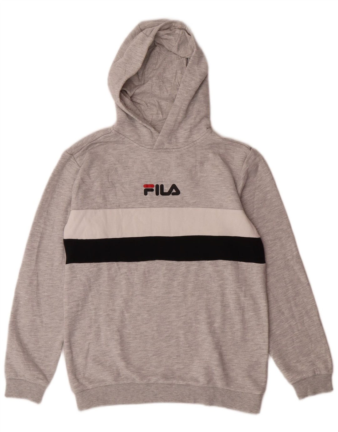 Fila Boys Graphic Hoodie Jumper 11-12 Anos Cinza Algodão