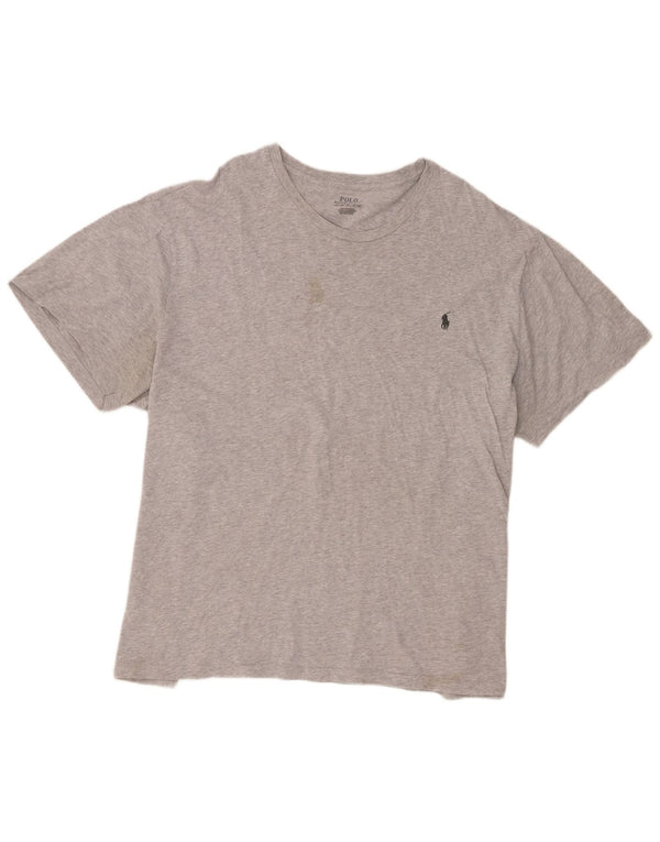 Camiseta masculina Polo Ralph Lauren Top 2XL algodão cinza
